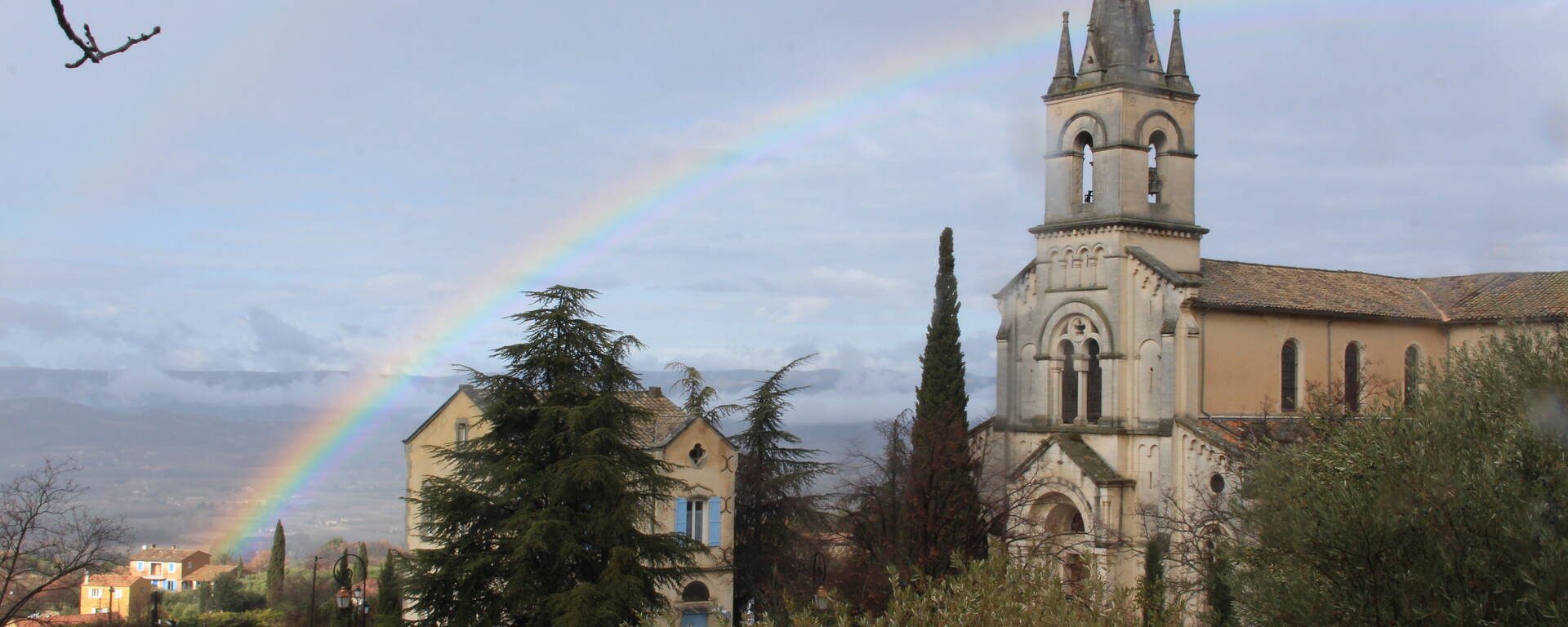 eglise | arc en ciel | ciel 