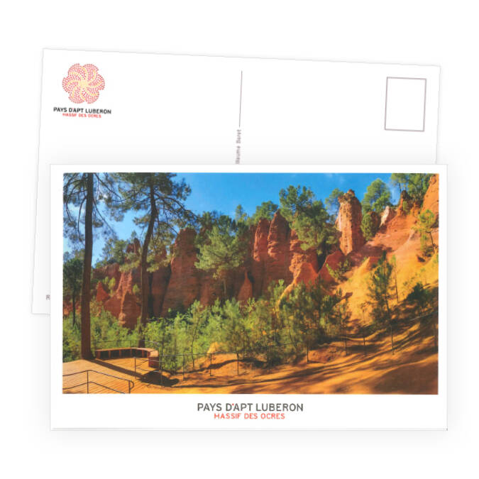 Carte postale sentier des ocres - Roussillon